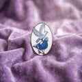 Dove & Pigeon Enamel Pin (White)